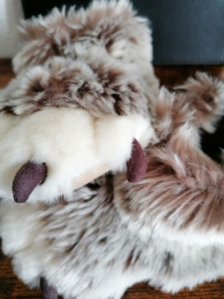 John Lewis Boy Toddler Slippers Size 9 Fury Bear Paws With Claws Strip Fasten - Picture 3 of 10
